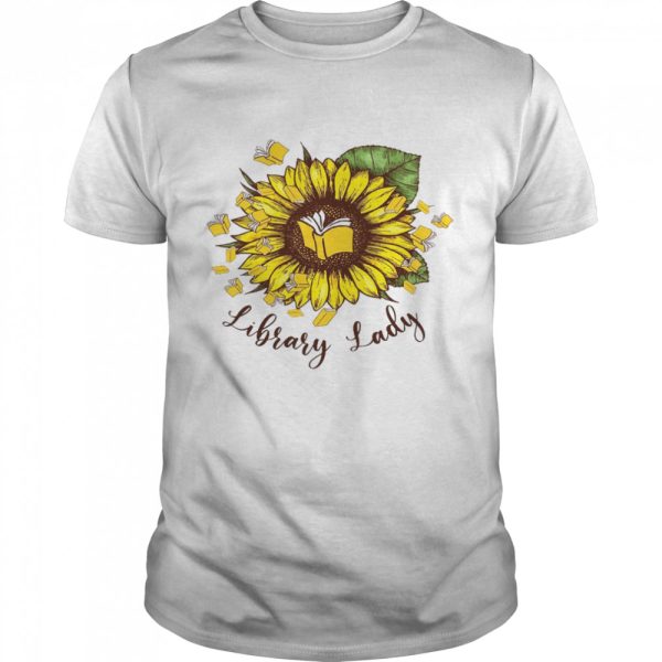 Sunflower book Library lady shirt