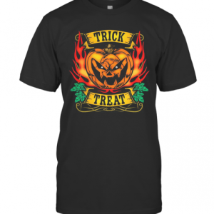 TRICK TREAT PUMPKIN BEAST HALLOWEEN T-Shirt