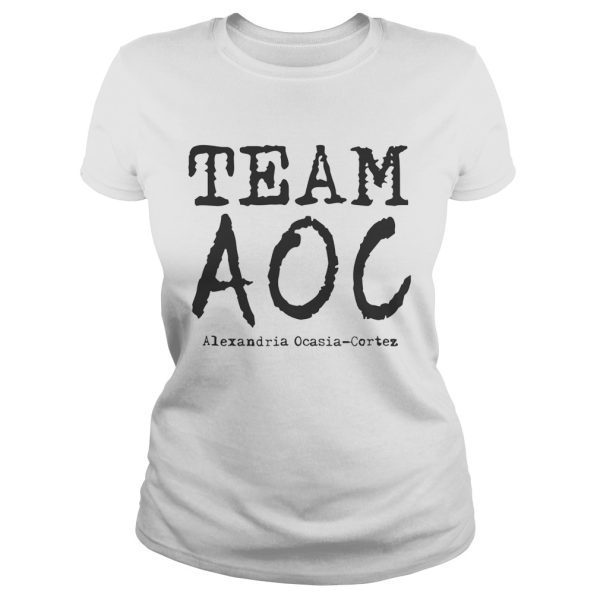 Team AOC Alexandria Ocasio-Cortez Youngest Congresswoman T shirt