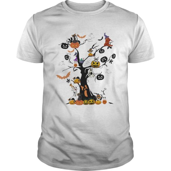 The Halloween Day Pumpkin Skull Ghost Cat shirt