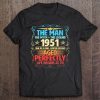 The Man The Myth The Legend 1951 One Of A Kind Limited Edition Aged Perfectly Life Begins At 70 Shirt