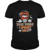 Thick Thighs Spooky Vibes Funny Skull Halloween shirt