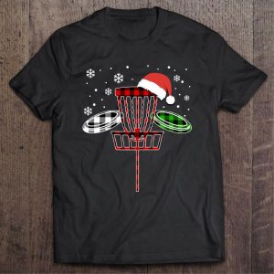 Three Disc Golf Buffalo Plaid Christmas shirt 1