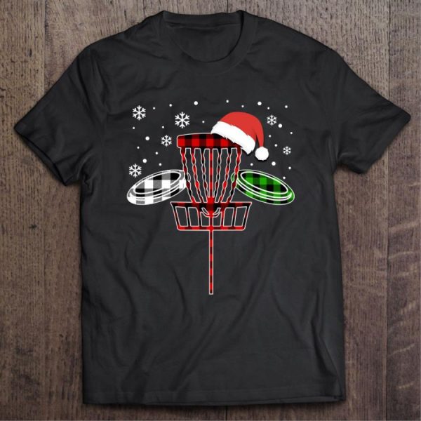 Three Disc Golf Buffalo Plaid Christmas shirt