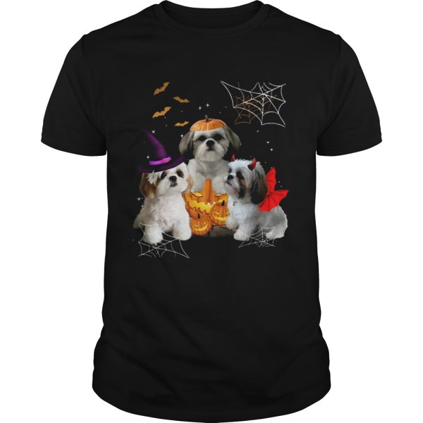 Three ShihTzus Dogs Halloween shirt