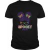Tie dye Spooky Mini messy bun Halloween mom T-Shirt