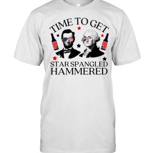 Time To Get Star Spangled Hammered 4th of July Presidents shirt