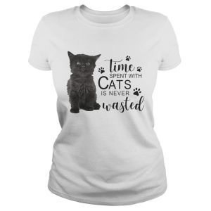 Time spent with cats is never wasted shirts 1