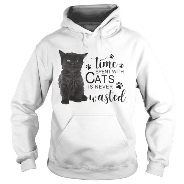 Time spent with cats is never wasted shirts