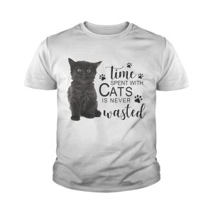 Time spent with cats is never wasted shirts 4