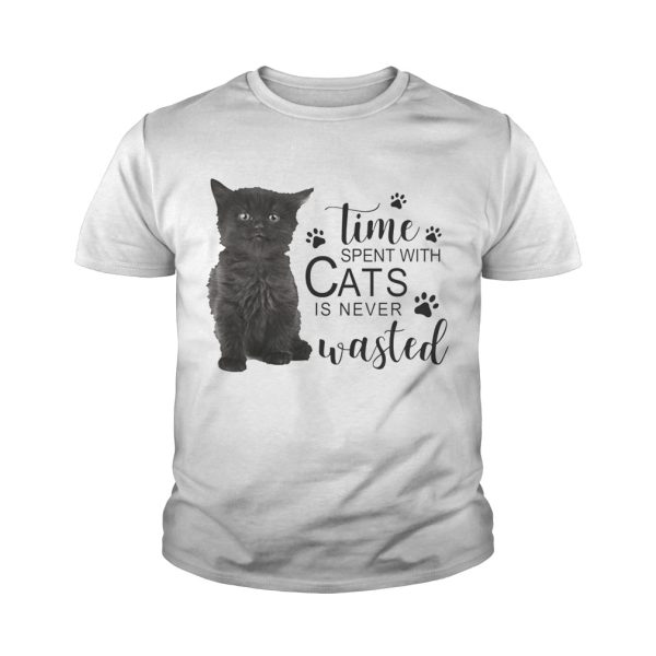 Time spent with cats is never wasted shirts