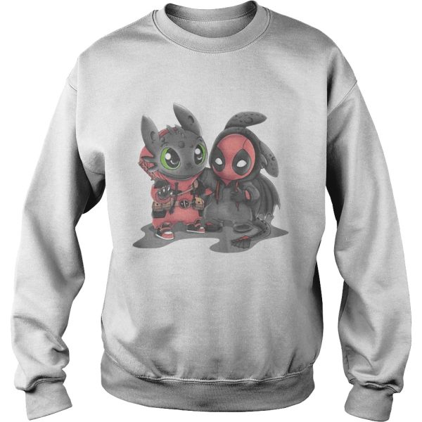 Toothless and Deadpool shirt