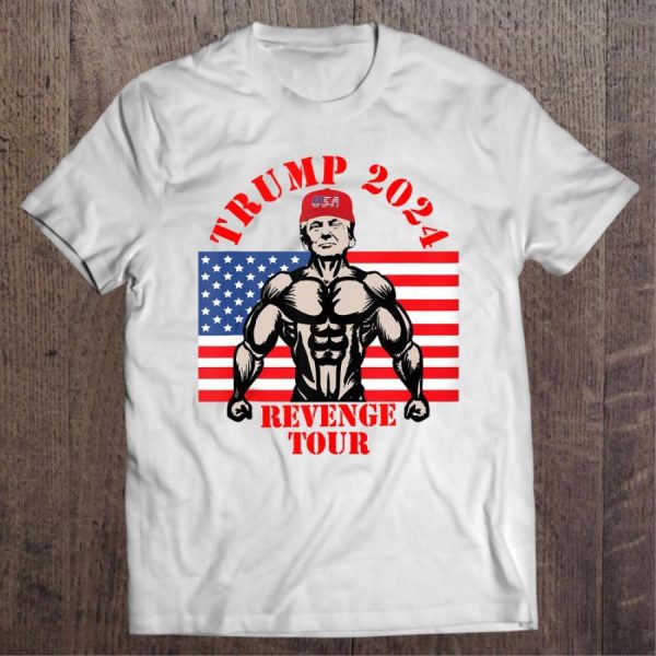 Trump 2024 The Revenge Tour American Flag Shirt