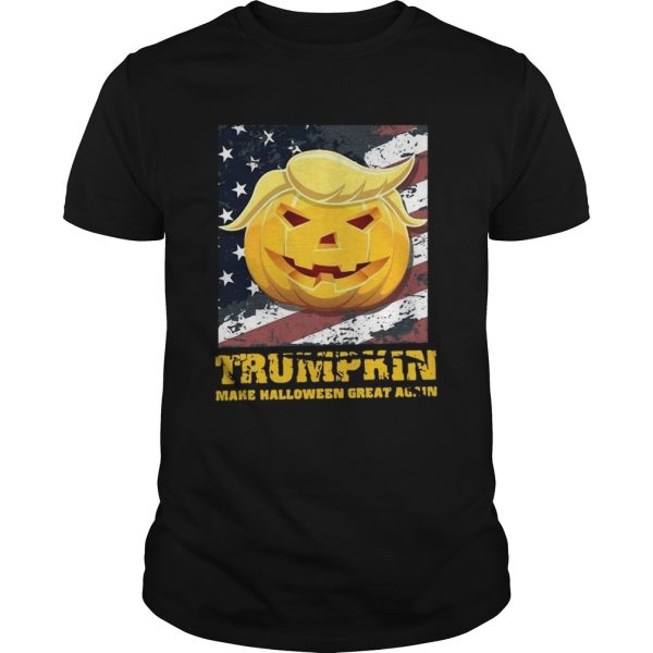 Trumpkin Make Halloween Great Again American Flag shirt