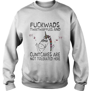 Unicorn fuckwads twatwaffles and cuntcakes are not tolerated here shirt 2