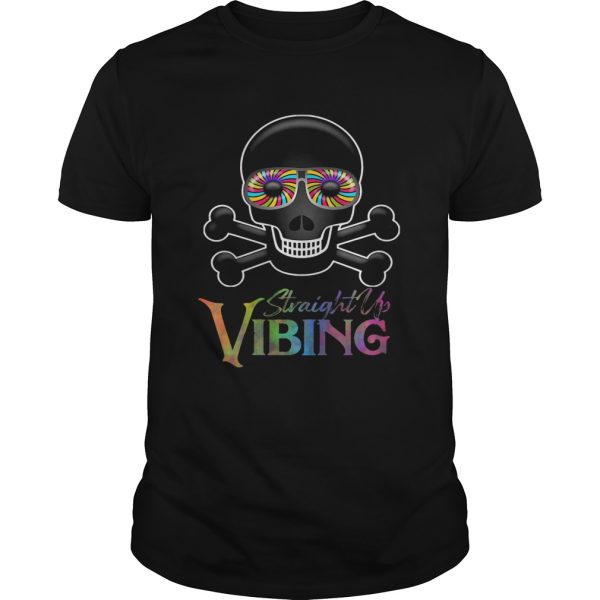 Vibing Meme Psychedelic Skeleton Skull shirt