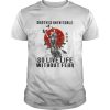Vikings death is inevitable so live life without fear sunset shirt