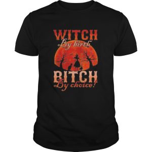 Witch by nature Witch by birth bitch by choice Sunset shirt