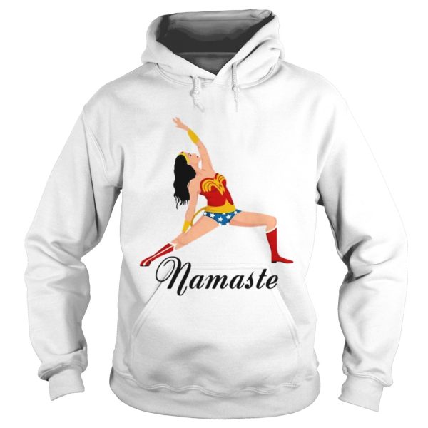 Wonder Woman doing yoga namaste shirt