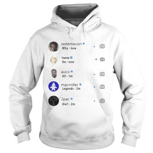 Xxxtentacion why Lilpeep do Macmiller legends Avicii all 2pac die shirt 2
