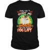 You Cant Scare Me CREAM Shih Tzu Im The Crazy Dog Lady Halloween shirt