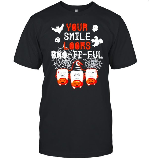 Your smile looks boo-ti-ful Happy Halloween shirt