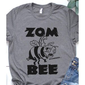 Zombie Bee Brainzzz Halloween Shirt 2