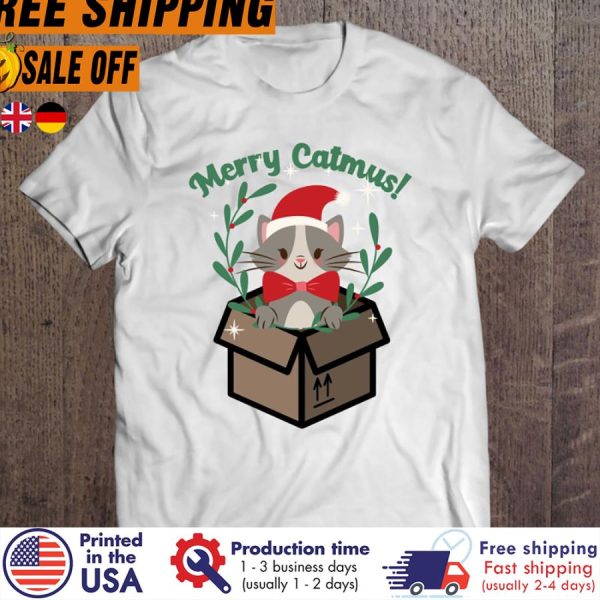 merry Catmus Cute Cat Christmas shirt