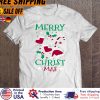 merry Christmas With Cross Religious Christian shirt