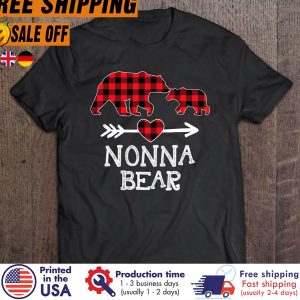 nonna Bear Christmas Pajama Red Plaid Buffalo shirt 1