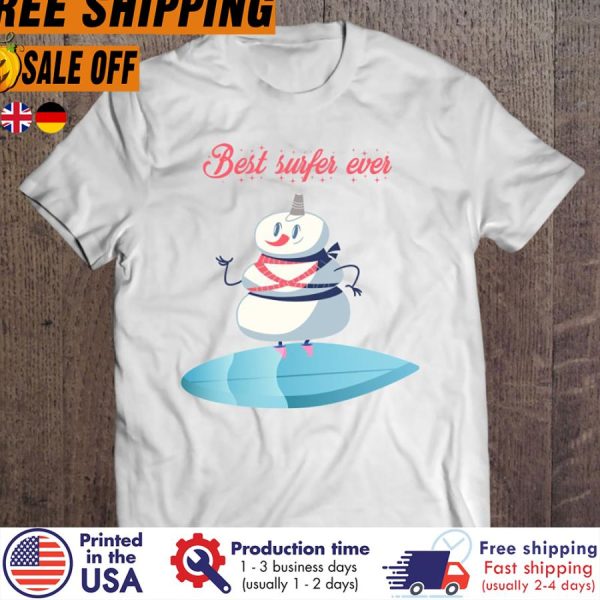 snowman best super ever christmas shirt