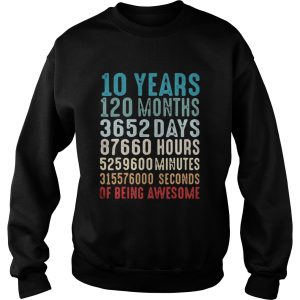 10 Years Old 10th Birthday Vintage Retro T Shirt 2 1