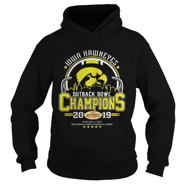 10wa hawkeyes outback bowl champions 2019 shirt