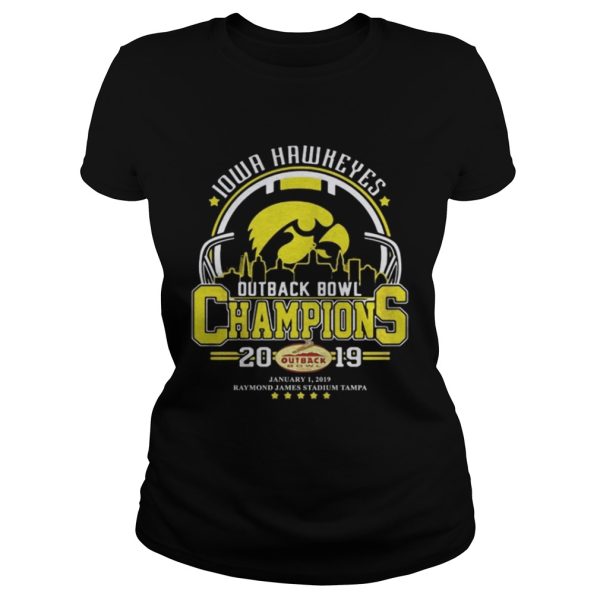 10wa hawkeyes outback bowl champions 2019 shirt