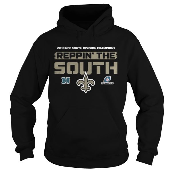 2018 NFC south division champions Reppin the south New Orleans Saints shirt