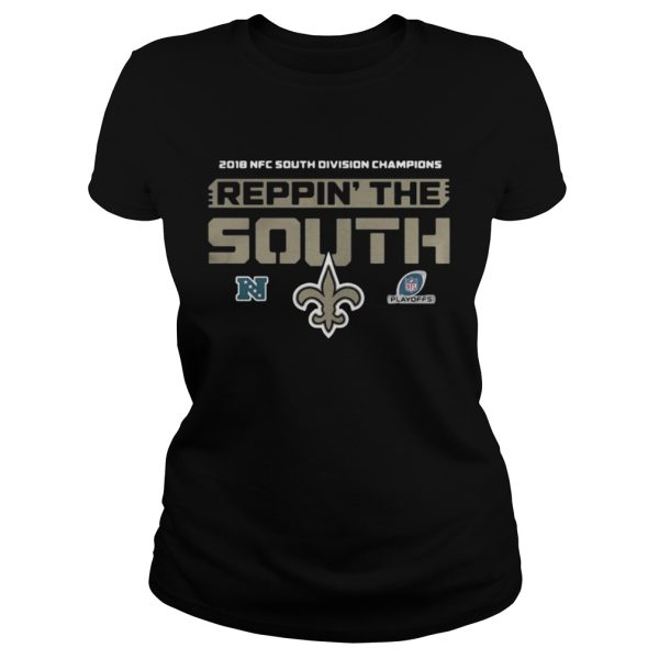 2018 NFC south division champions Reppin the south New Orleans Saints shirt