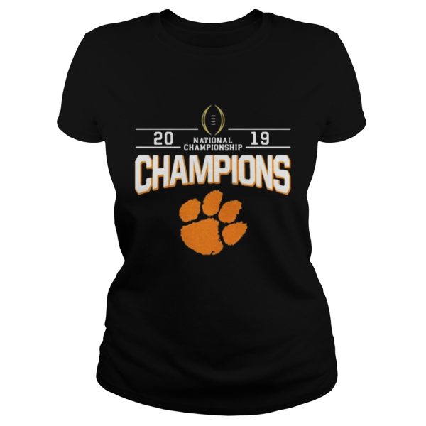 2019 Champions national championship foot shirt