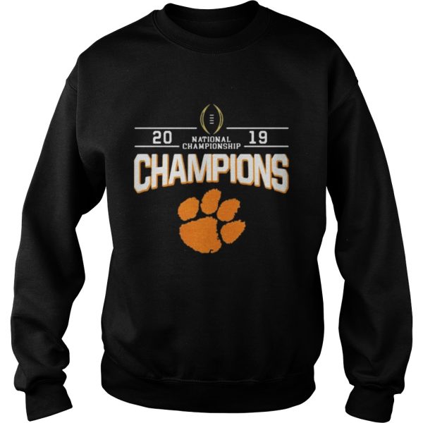 2019 Champions national championship foot shirt