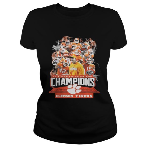 2019 doffer cotton bowl champions clemson tigers football shirt