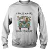 A girl and her cats living life in peace shirt