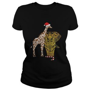 Adorable Gift For Christmas Eve Elephant Giraffe Shirt 1 1