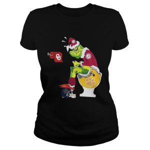 Alabama Crimson Tide Grinch santa toilet shirt 2
