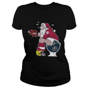 Alabama Santa toilet Michigan Wolverines shirt 2