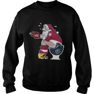 Alabama Santa toilet Michigan Wolverines shirt 3