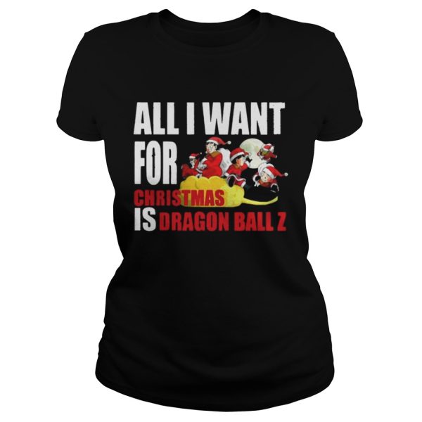 All I For Christmas Is Dragon Ball Z Shirt