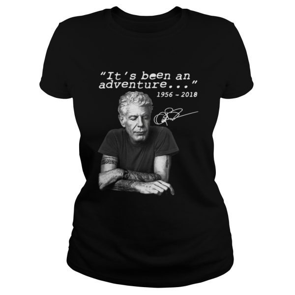 Anthony Bourdain Its been an adventure 1956 2018 shirt