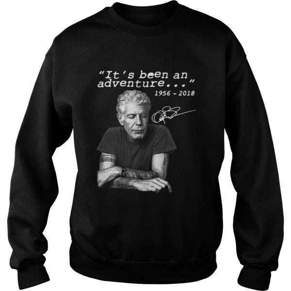 Anthony Bourdain Its been an adventure 1956 2018 shirt