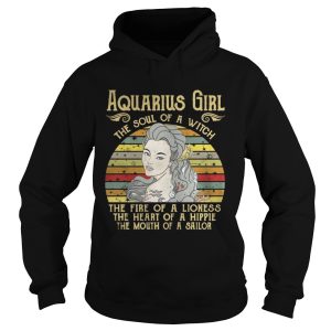 Aquarius Girl The Soul Of A Witch Zodiac Pride Vintage T Shirt 1
