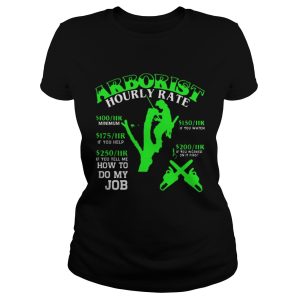 Arborist Hourly Rate Christmas Shirt 2