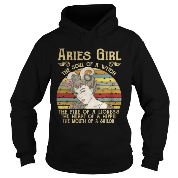 Aries Girl The Soul Of A Witch – Zodiac Pride Vintage T-Shirt